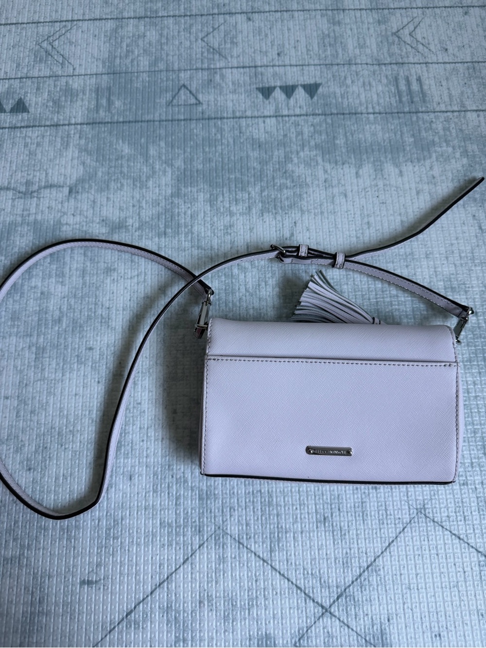 Rebecca Minkoff Pale Pink Leather Crossbody with Tassel